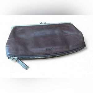 HOBO Dark Brown Leather Wallet/clutch